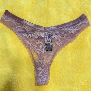 Calvin Klein Lace Underwear in Soft Brown Used Size M